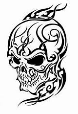 Skull Tribal Tattoos Tattoo Designs Skulls Clip Cool Clipart Cliparts Motorcycle Unlimited Temporary Kleurplaat Skelet Tiger Library Clipartbest Body Sleeve sketch template