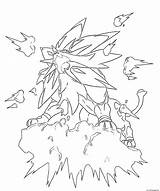 Pokemon Coloring Pages Legendary Solgaleo Printable Print Book Popular sketch template