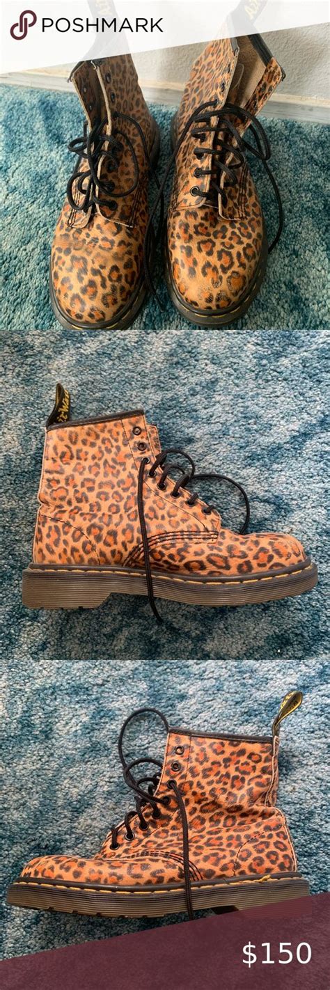 rare leopard  martens  martens martens women shoes