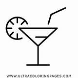 Cocktail Colorare Disegni sketch template