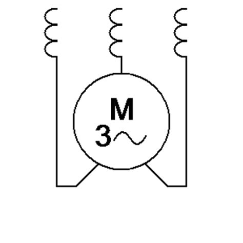 symbols electrical installations machines motors