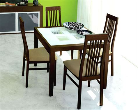 Expandable Dining Set Paloma W Frosted Glass Top Table