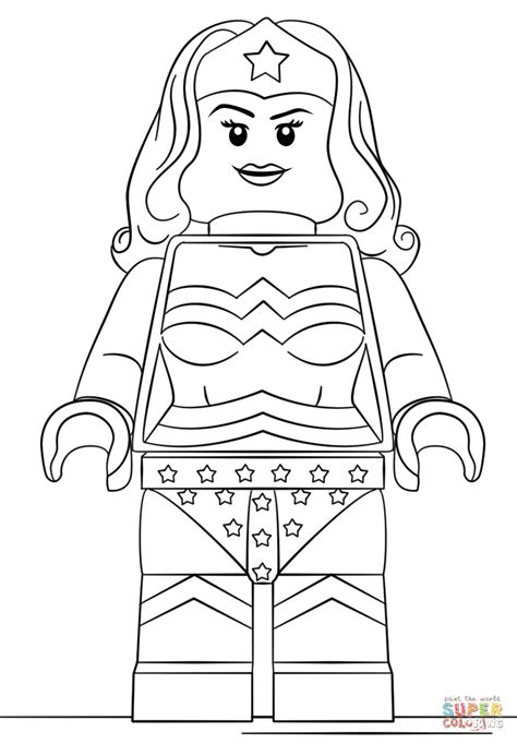 lego  woman coloring page  printable coloring  coloriage