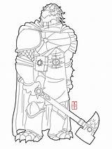 Dragonborn Coloring Cleric Dungeons Saraph sketch template