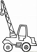 Crane Coloring Pages Truck Printable Little Wrecking Ball Transport Color Colouring Kids Drawing Land Construction Clipart Online Coloringpages101 Getdrawings Pdf sketch template