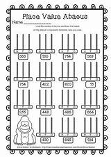 Abacus Tens Beads Addition Digit Teacherspayteachers Number Count Resultado Bloques Workbook Values sketch template