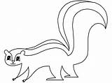 Skunk Moufette Mofeta Coloriage Coloriages sketch template