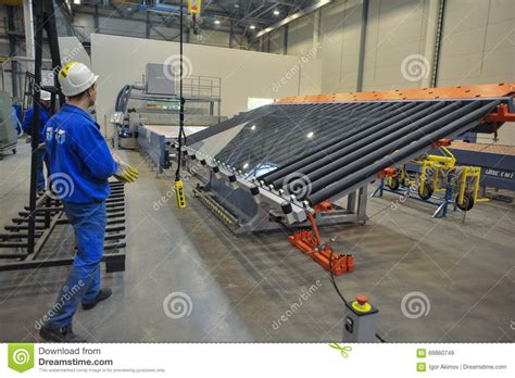 glass production  editorial stock image image  manufacture
