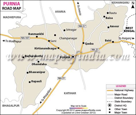 purnia road map