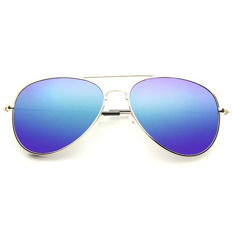 classic 58mm color mirror polarized aviator sunglasses aviator