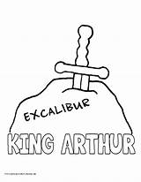 Coloring Arthur King Pages Popular Coloringhome Printables sketch template