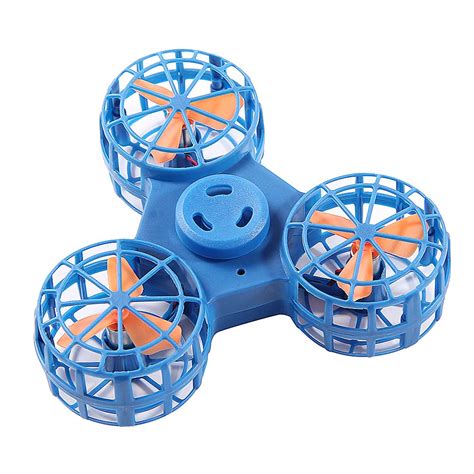 bonitoys tiny toy drone flying fidget spinner blue