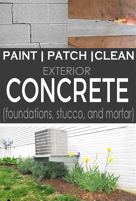 paint outdoor concrete masonry foundations  cement