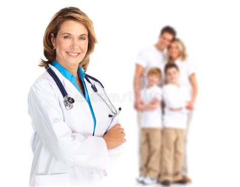 family doctor stock image image  pediatrist nurse