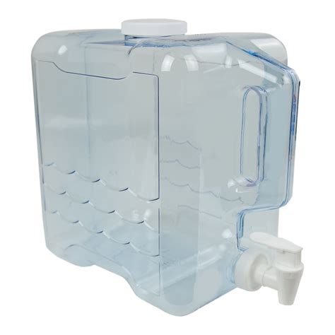 2 gallon refillable beverage container clear u s plastic corp