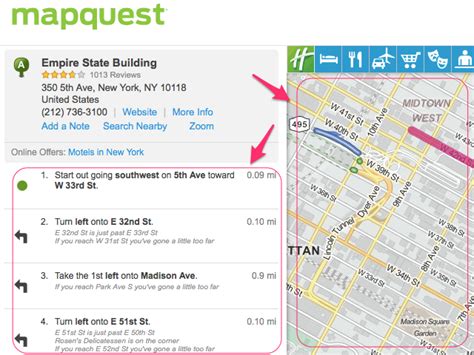 driving directions  mapquest bynext