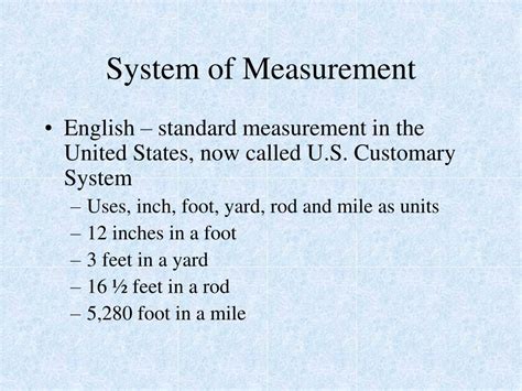 system  measurement powerpoint    id