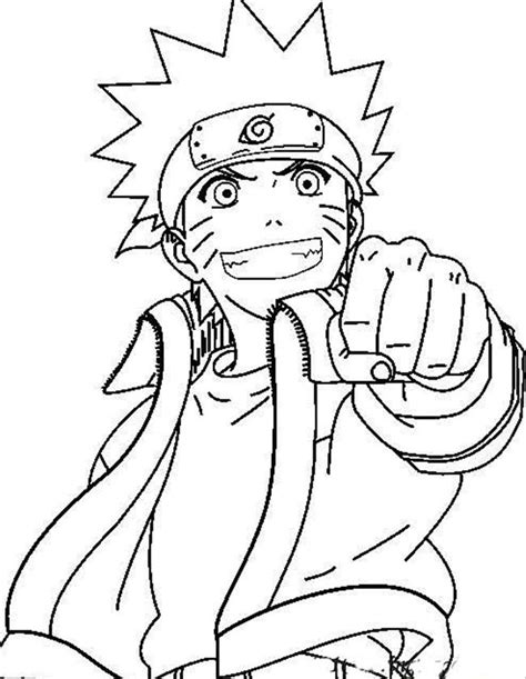 naruto coloring pages sketch coloring page