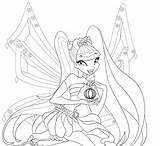 Winx Coloring Club Pages Stella Kids Printable sketch template