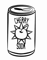 Coloring Pages Soda Drinks Drawing Coke Drink Cola Clipart Cans Coca Colouring Soft Printable Cliparts Color Template Clip Printables Print sketch template