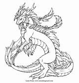 Dragons Mythical Colouring Drachen Fabeltiere доску выбрать Coloringhome sketch template
