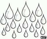 Regentropfen Gotas Lluvia Pintar Ausmalen Malvorlage Raining sketch template