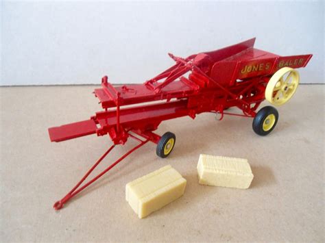 originals  scale jones baler farm model boxed farm toys