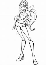 Winx Charmix sketch template