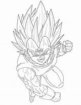 Vegeta Majin Brusselthesaiyan Olhos Goku sketch template