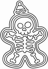 Gingerbread Skeleton Coloring Man Pages Urban Threads Embroidery Designs Urbanthreads Colouring sketch template
