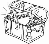 Treasure Bible Coloring Chest Heaven Hidden Pages Treasures Drawing Open Pirate Box Colouring Crafts Kids School Sunday Story Line Google sketch template