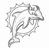 Dolphins Miami Coloring Pages Nfl Football Printable Sheet Logo Dolphin Teams Kids Book Choose Board Da Coloringpagesfortoddlers sketch template