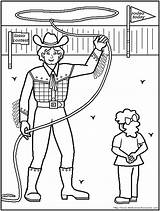 Coloring Rodeo Pages Kids Comments sketch template