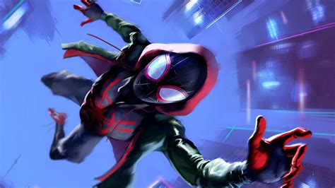 miles morales  spider man   spider verse wallpapers hd