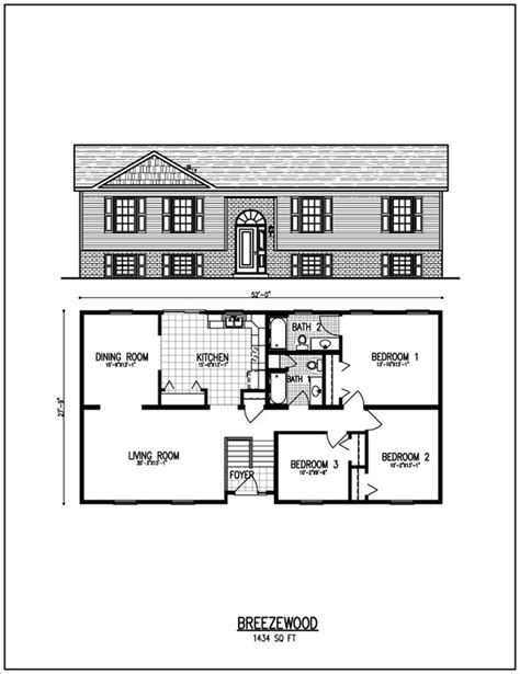 typical raised ranch plan bungalow floor plans ranch house designs bungalow house plans