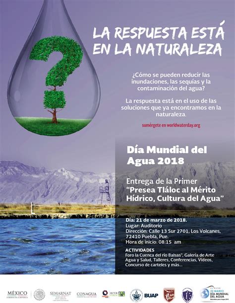 Día Mundial Del Agua 2018 Benemérita Universidad Autónoma De Puebla