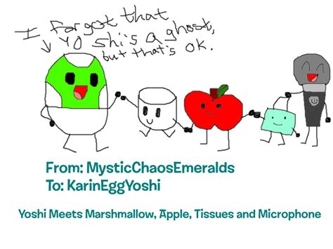 yoshi meets four inanimate insanity people by mysticchaosemeralds on deviantart