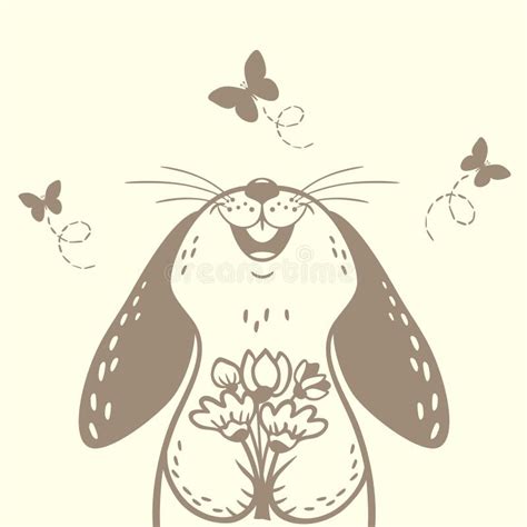 bunny cute silhouette stock vector illustration  graphic