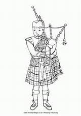 Burns Scottish Colouring Night Kids Coloring Pages Supper Crafts Scotland Rides Train Printables Kilts Activity Festival Kilt Games Discover Keeping sketch template