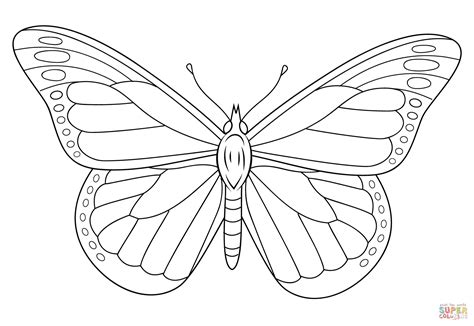 monarch butterfly coloring page  printable coloring pages