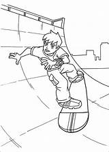 Ben Coloring Printable Pages Skateboard Ecoloringpage sketch template