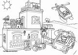Lego Coloring City Police Pages Station Fire Printable Drawing Castle Clipart Kids Man Train Create Own Color Drawings Getdrawings Helicopter sketch template