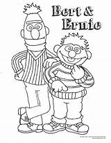 Ernie Bert Doodles Sesame sketch template