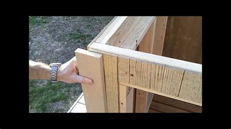 shed trim install   build  generator enclosure