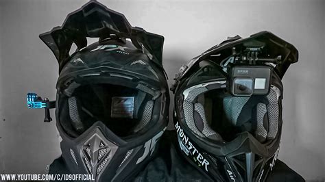 pasang  posisi gopro  helm supermoto trail  motocross id youtube
