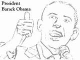 Loudlyeccentric Obama sketch template
