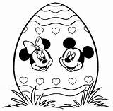 Coloring Easter Pages Mouse Mickey sketch template