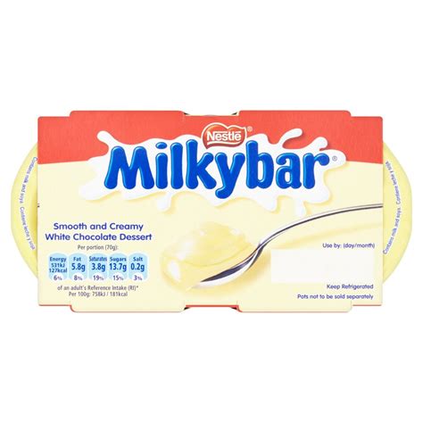 Nestle Milky Bar Dessert 2 Pack 70g Centra