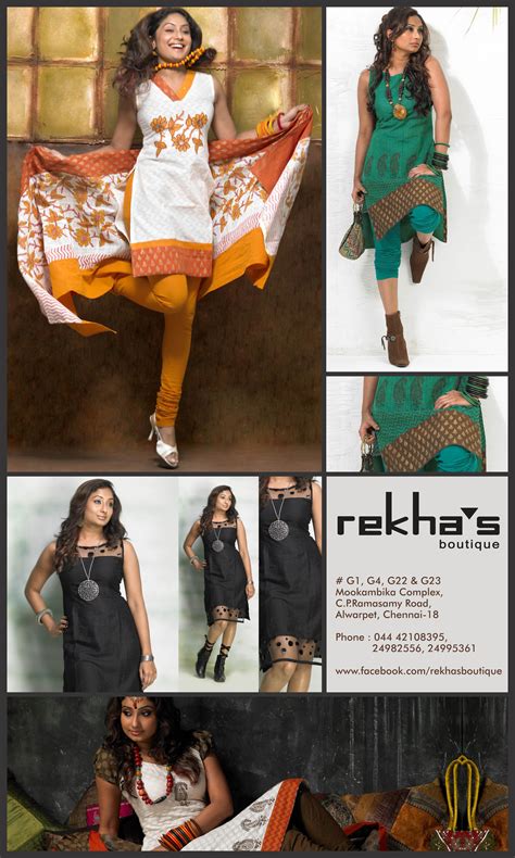 the collage of rekha s boutique fashion designer suits
