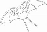 Zubat Coloring Pages Getcolorings Print Color sketch template